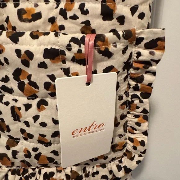 Entro Animal Print Quilted Vest - Picture 3 of 3